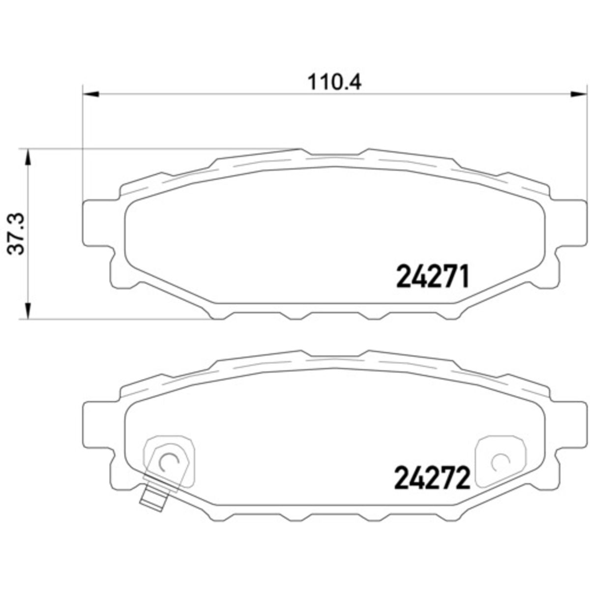 Brembo Set Di Pastiglie Freno P 78 020, Posteriore