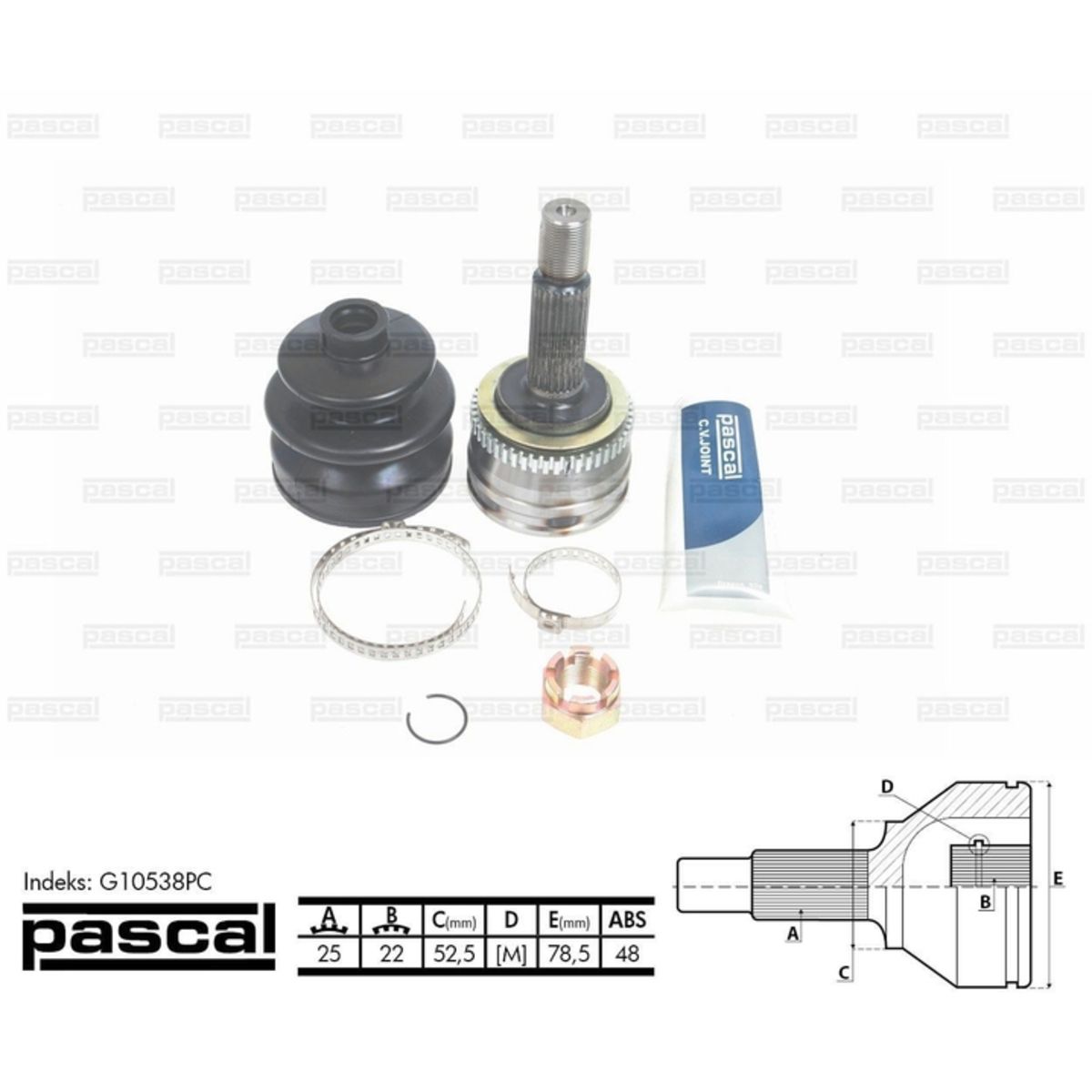 Image of Homokineet reparatie set, aandrijfas