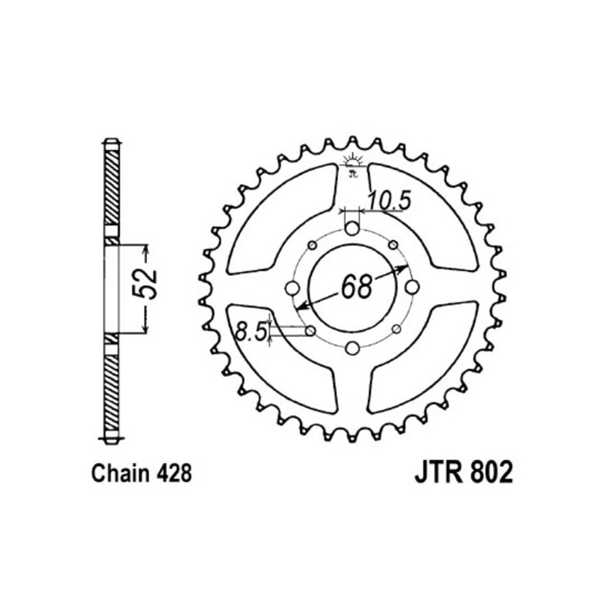 Pignone posteriore JTR 802,32
