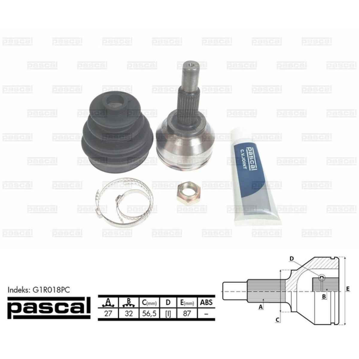 Image of Homokineet reparatie set, aandrijfas