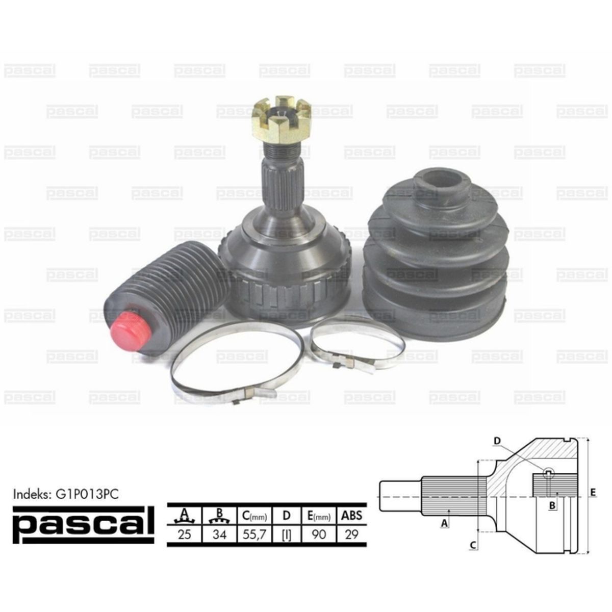 Image of Homokineet reparatie set, aandrijfas