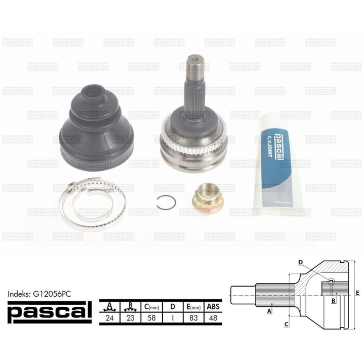 Image of Homokineet reparatie set, aandrijfas