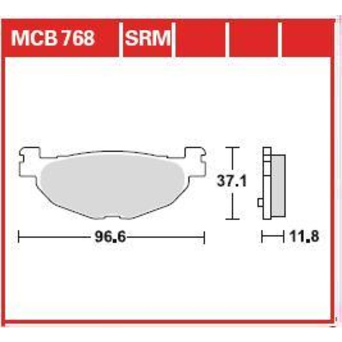 Juego de pastillas de freno TRW MCB768SRM