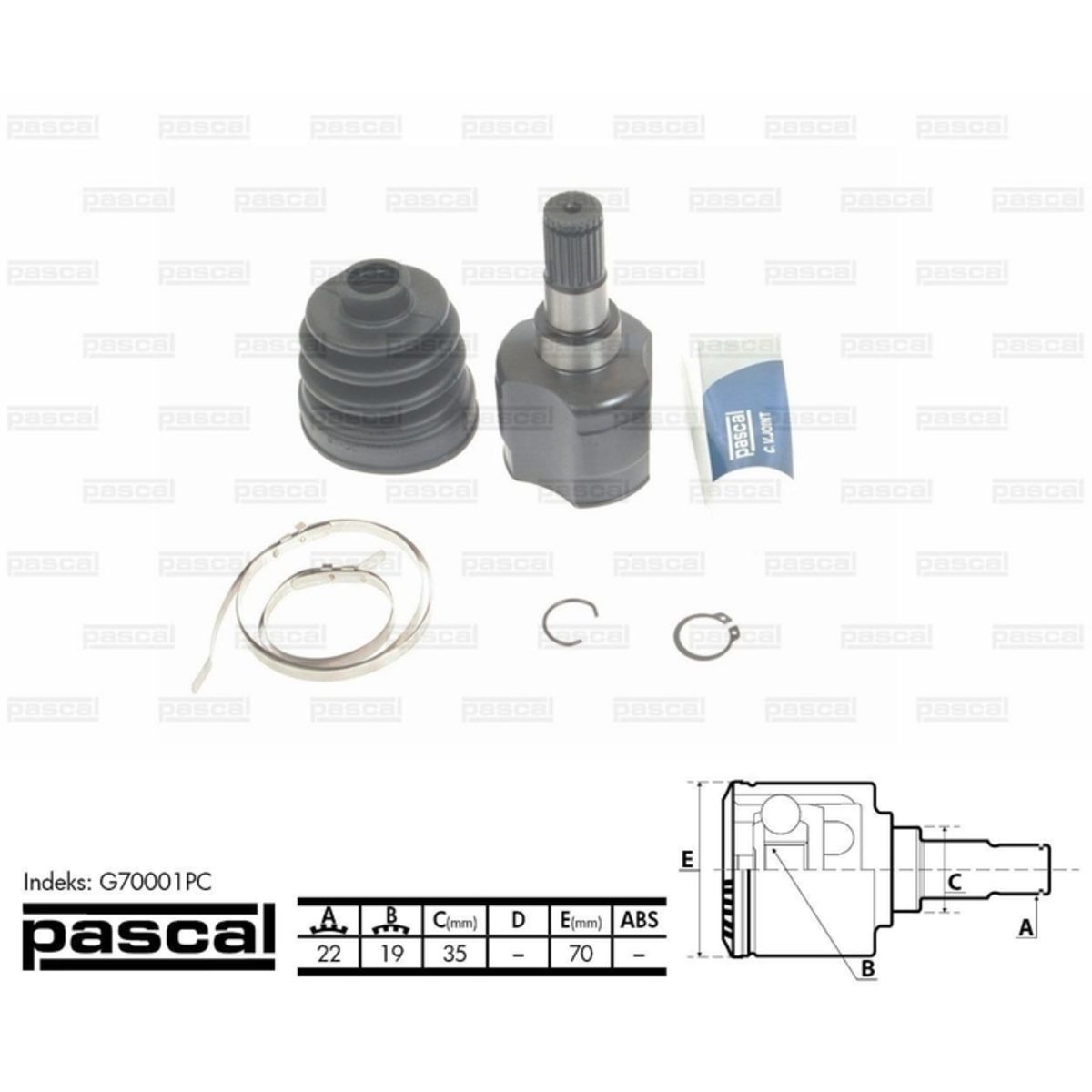 Image of Homokineet reparatie set, aandrijfas