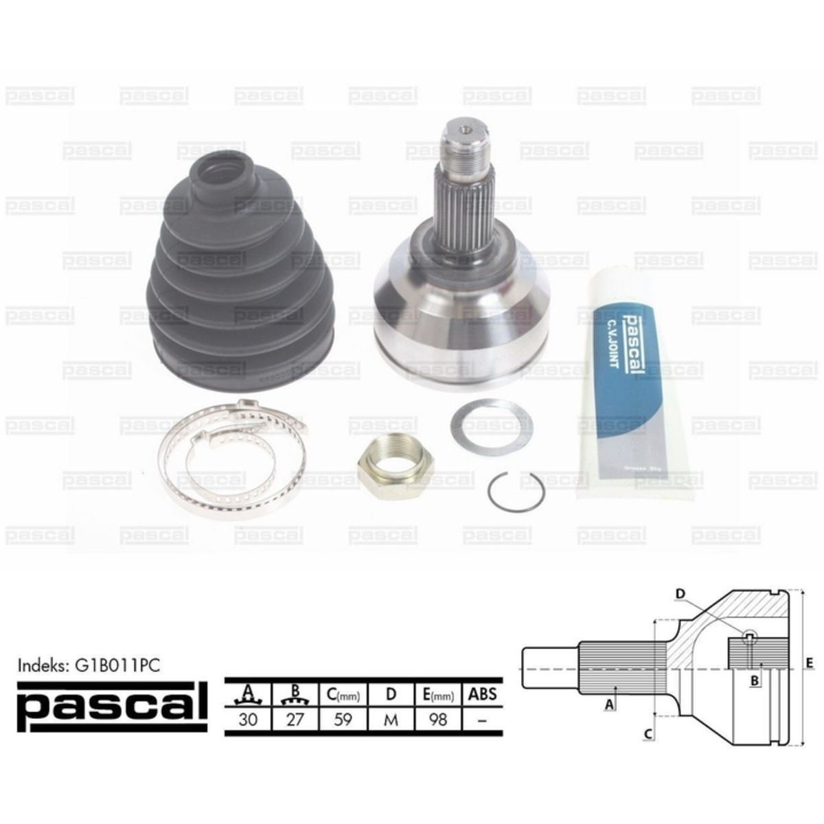 Image of Homokineet reparatie set, aandrijfas