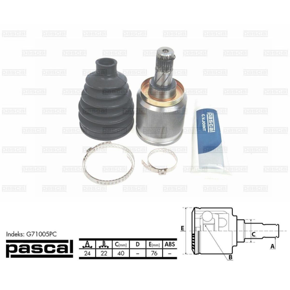 Image of Homokineet reparatie set, aandrijfas