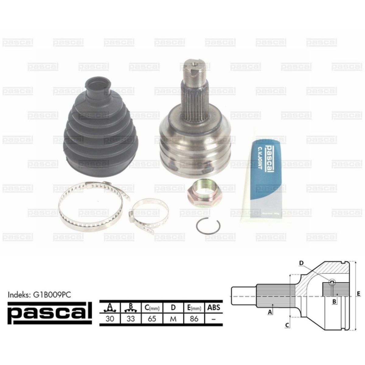 Image of Homokineet reparatie set, aandrijfas