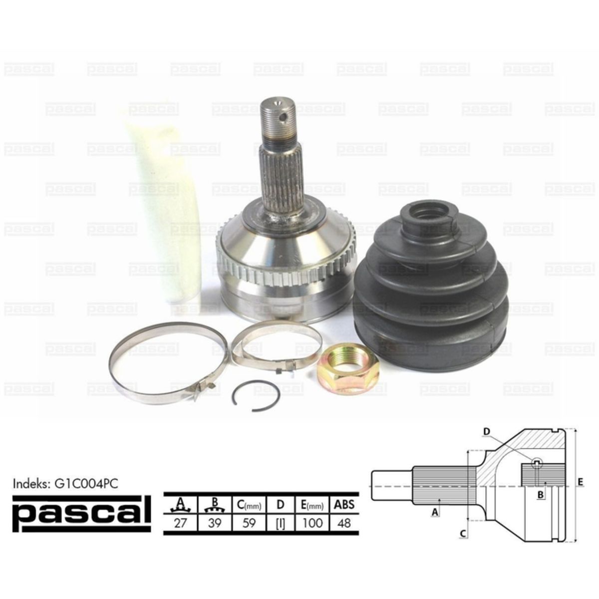Image of Homokineet reparatie set, aandrijfas