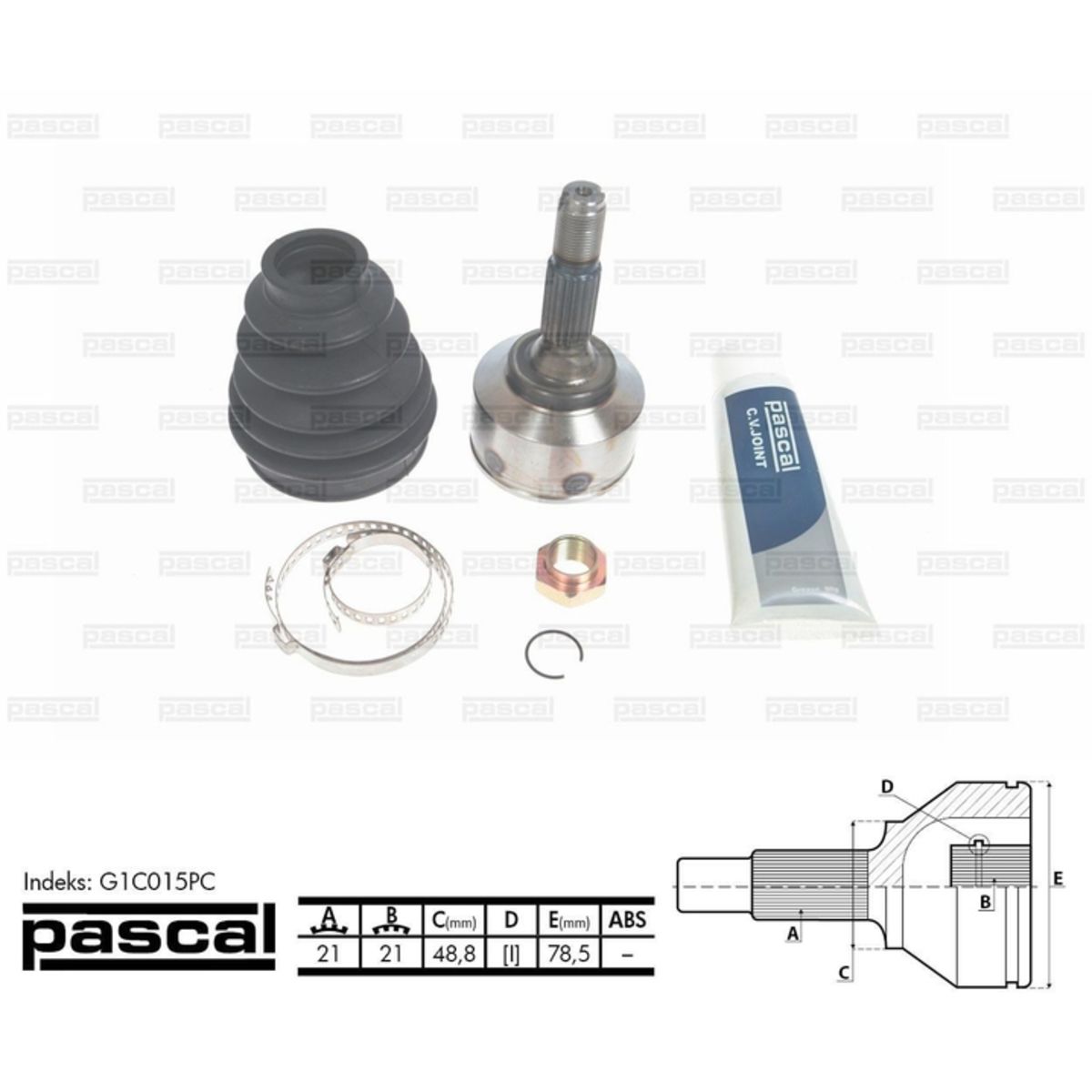 Image of Homokineet reparatie set, aandrijfas