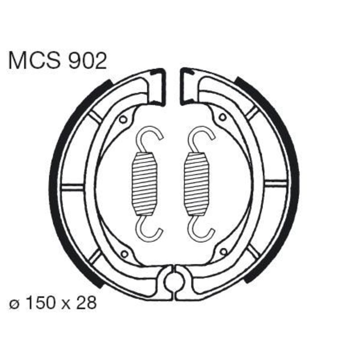 Trw Jeu De Mâchoires De Frein Mcs902