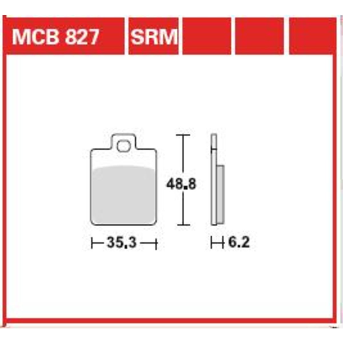 Bremsbelagsatz TRW MCB827SRM