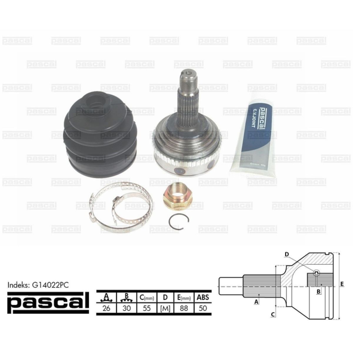 Image of Homokineet reparatie set, aandrijfas