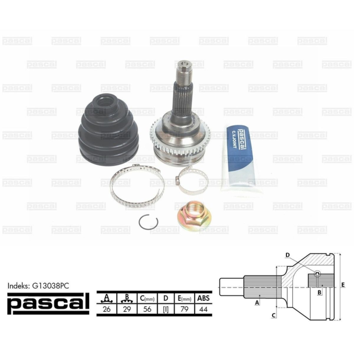 Image of Homokineet reparatie set, aandrijfas