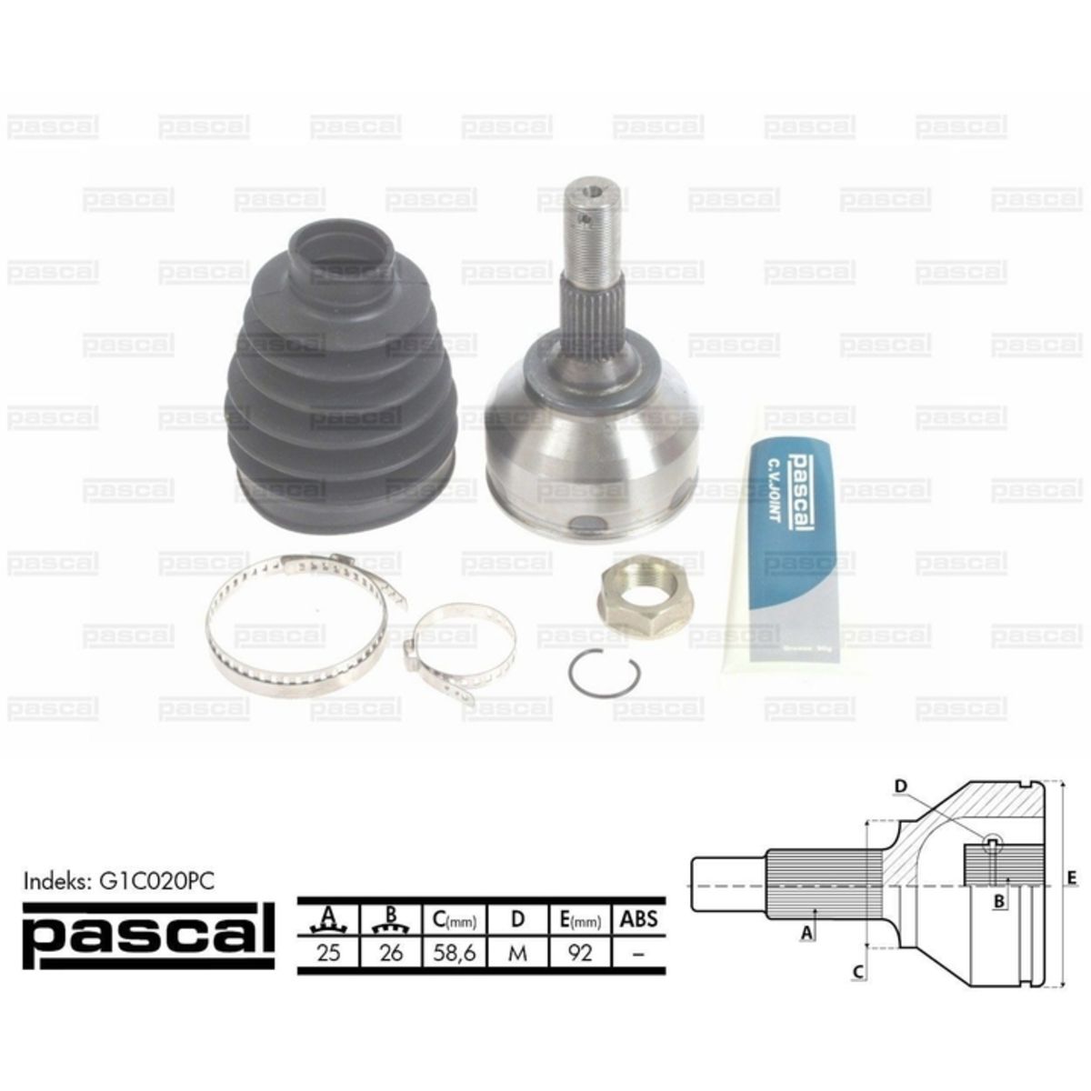 Image of Homokineet reparatie set, aandrijfas
