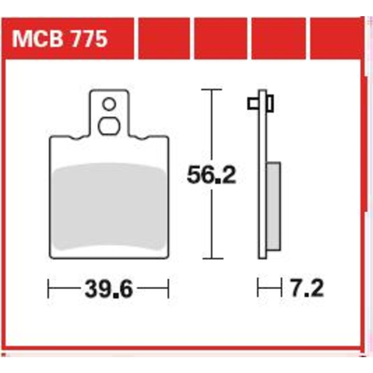 Set di pastiglie freno TRW MCB775