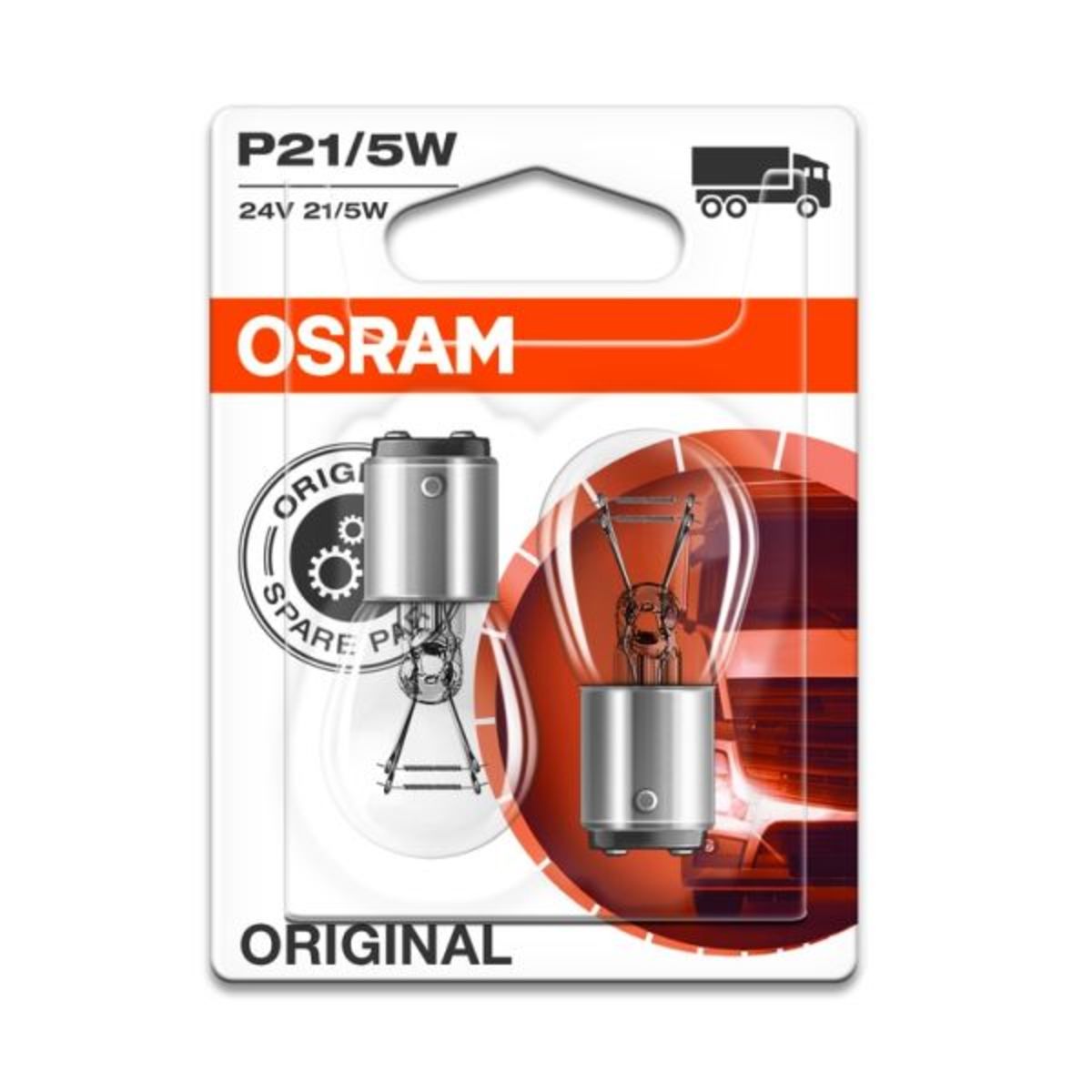 Ampoule secondaire OSRAM P21/5W Standard 24V/5/21W, 2 pièce