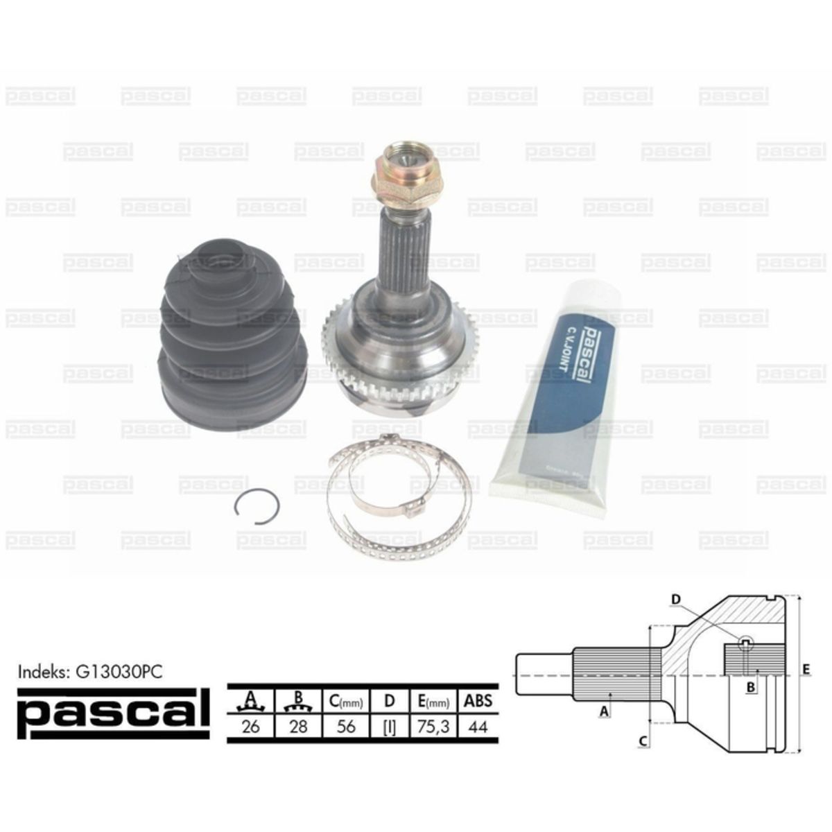 Image of Homokineet reparatie set, aandrijfas