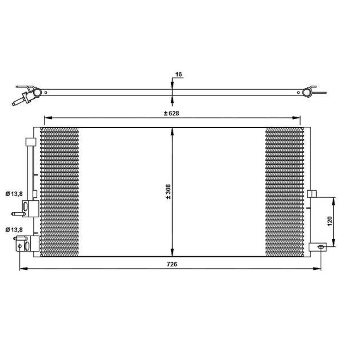 Kondensator, Klimaanlage NRF 35885
