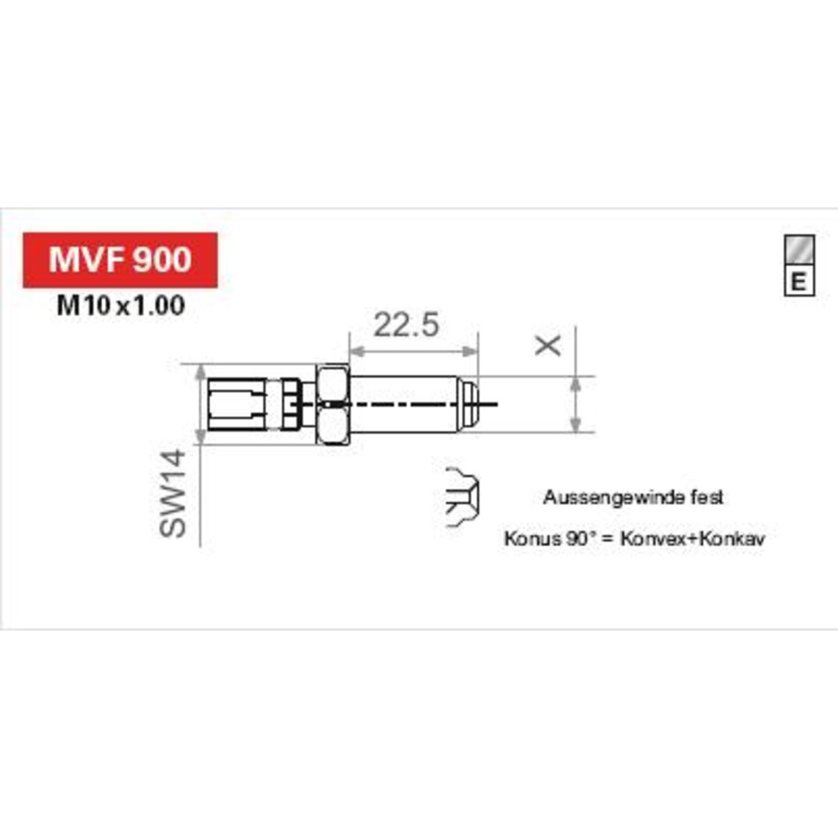 Bremsschlauchende TRW MVF900E