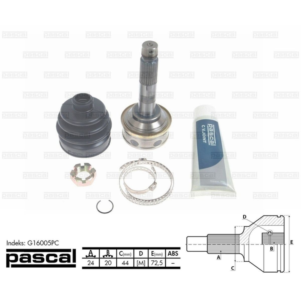 Image of Homokineet reparatie set, aandrijfas