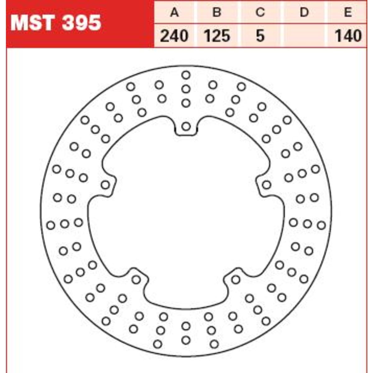 TRW MST395 Disco freno forato - Immagine 3
