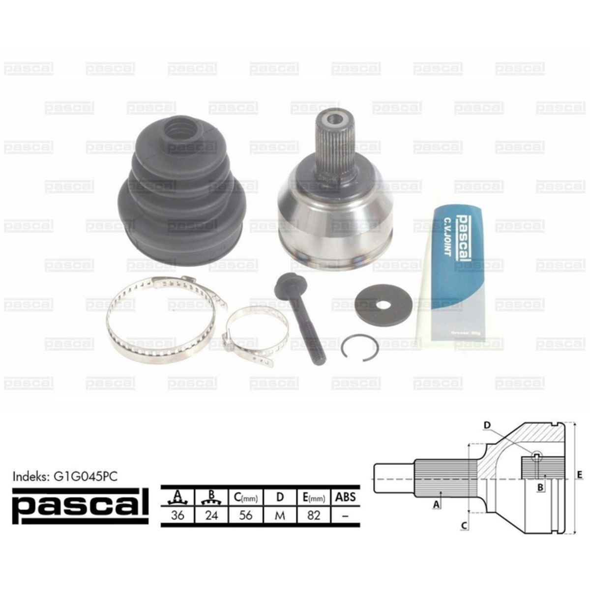 Image of Homokineet reparatie set, aandrijfas