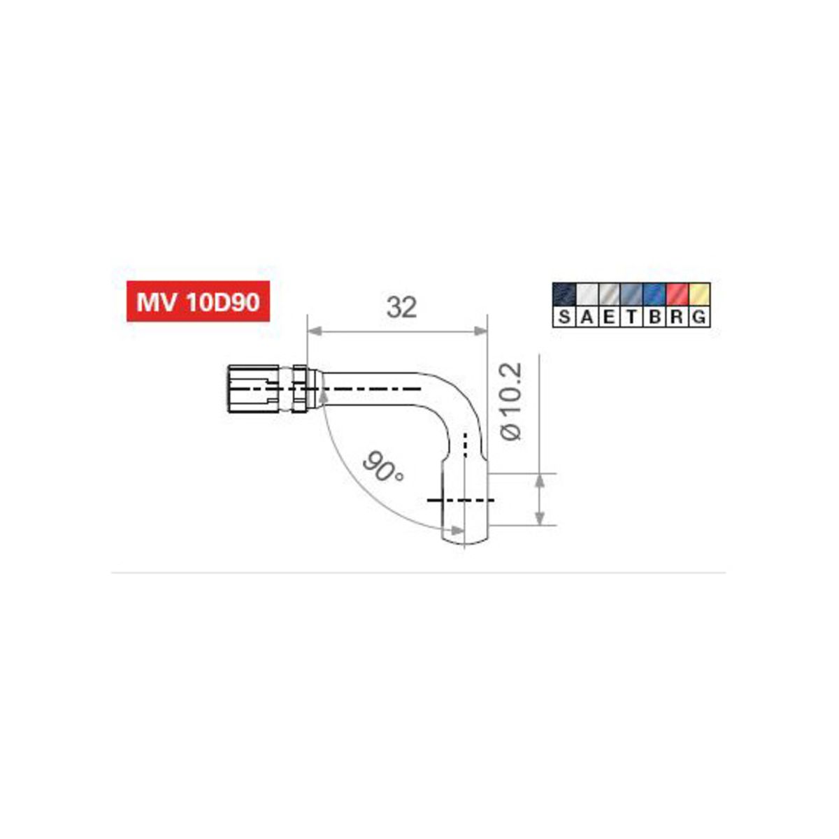 Flexible de frein acier tressé TRW MV10D90T