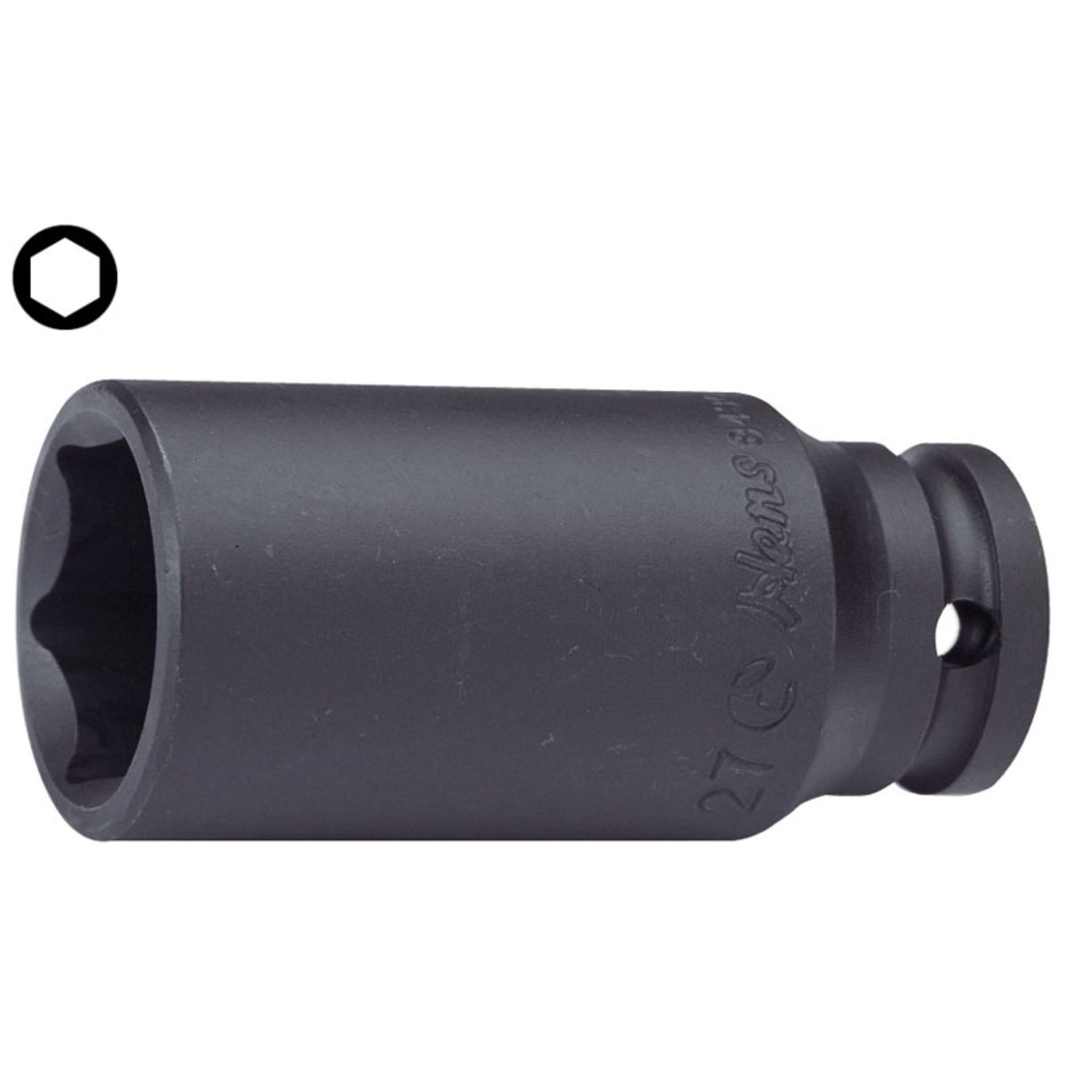 Image of Slagmoerdop  1 inch 27 mm 6-kant lang (LKW)