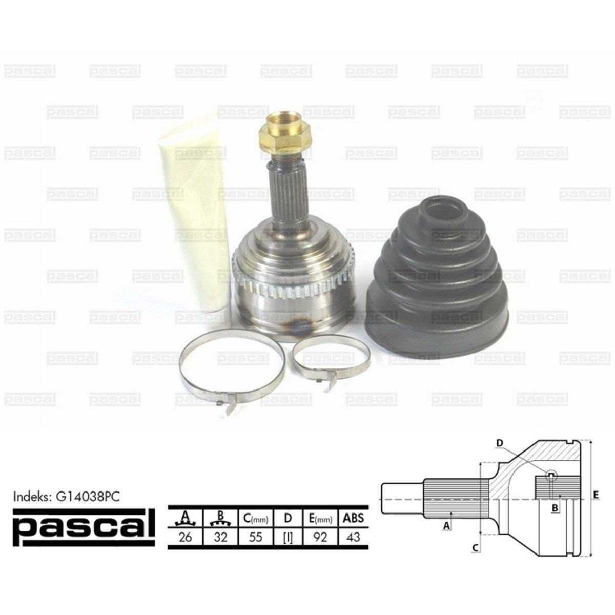 Image of Homokineet reparatie set, aandrijfas