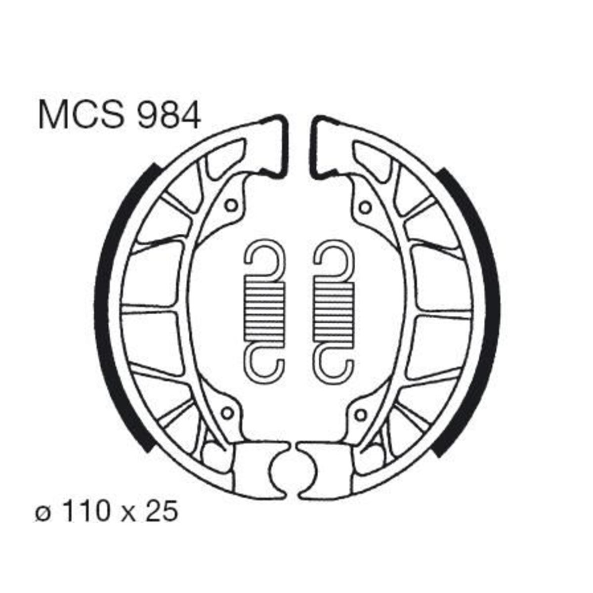Trw Remschoenset Mcs984