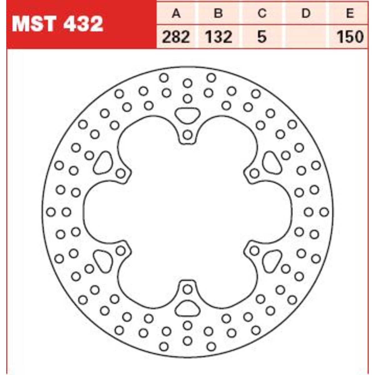 Disco freno TRW MST432, 1 Pezzo