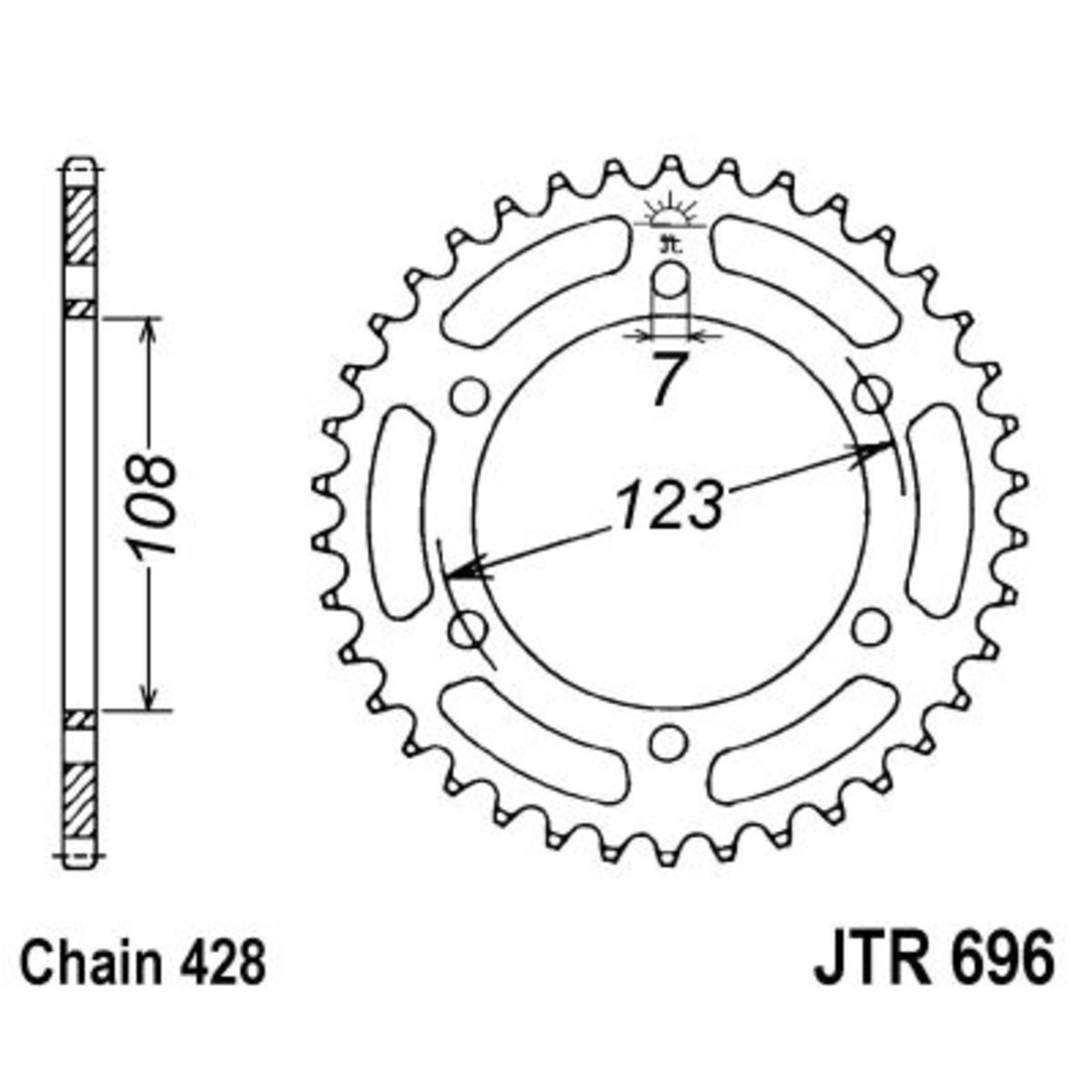 Pignone posteriore JTR 696,43