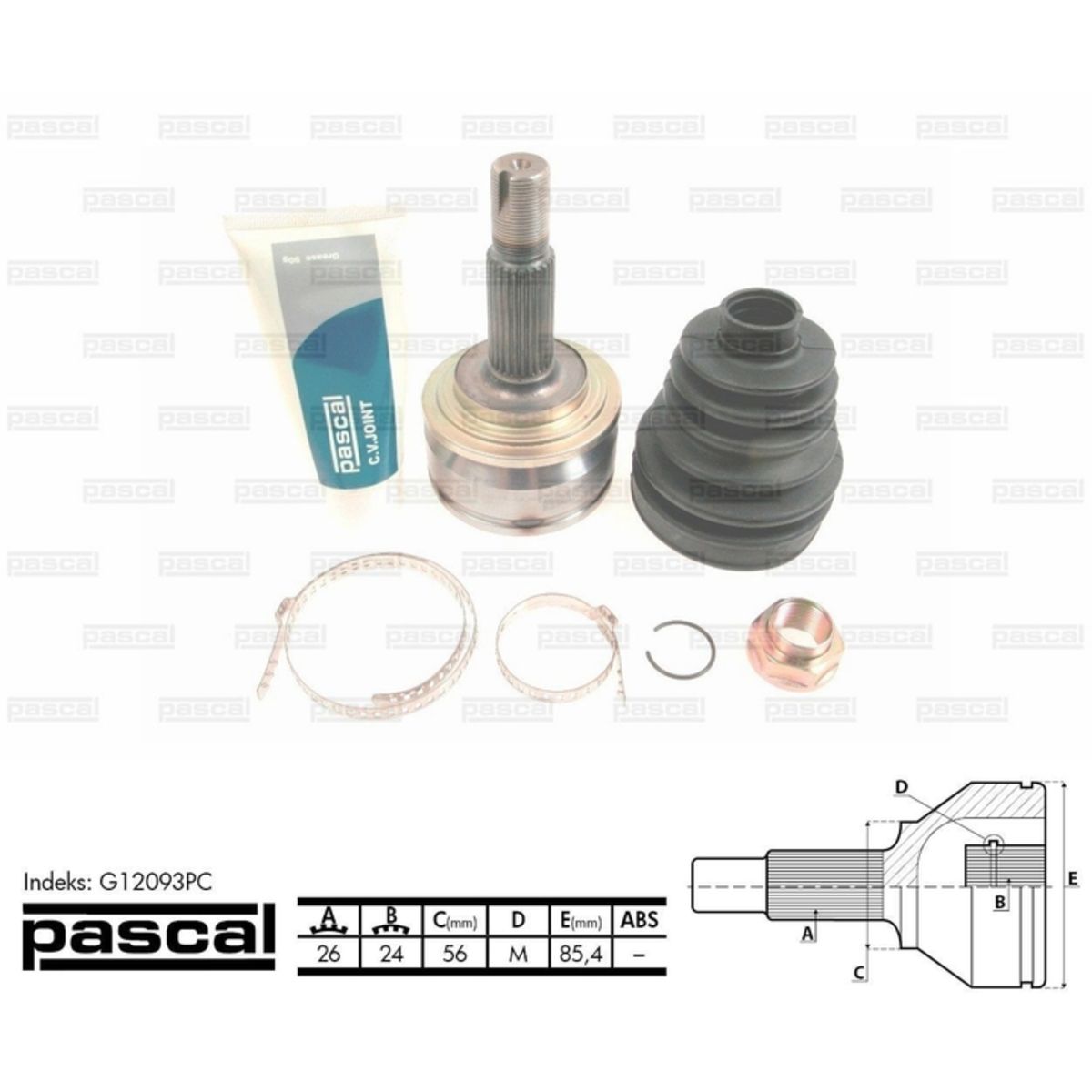 Image of Homokineet reparatie set, aandrijfas