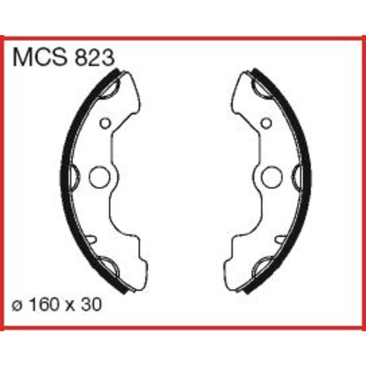 Trw Jeu De Mâchoires De Frein Mcs823