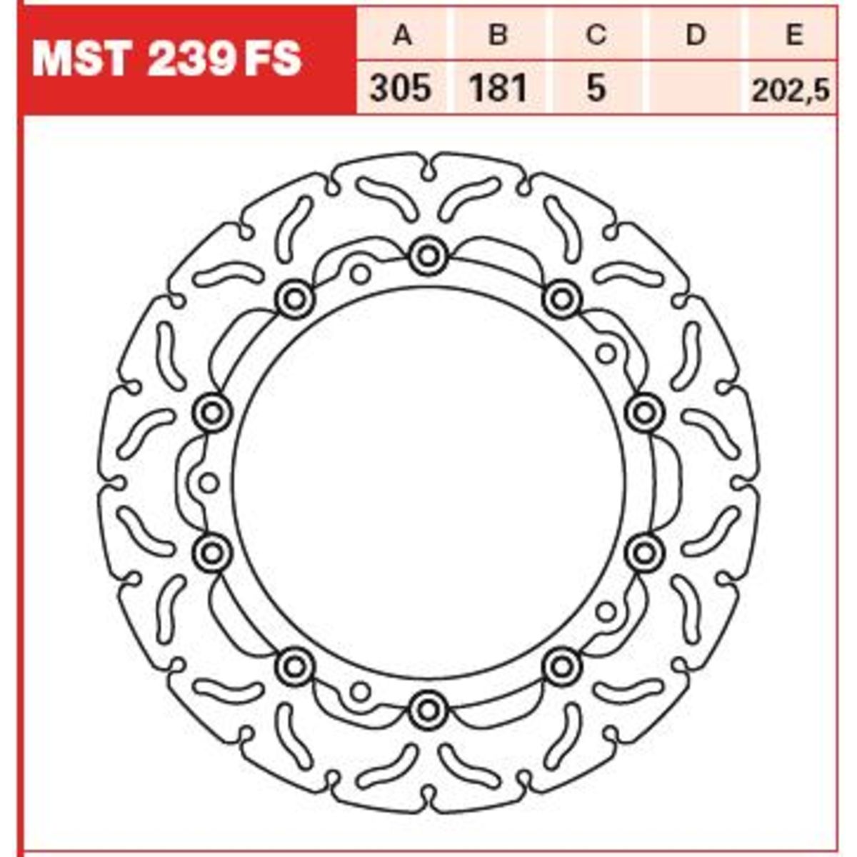 Bremsscheibe TRW MOTO MST239FS