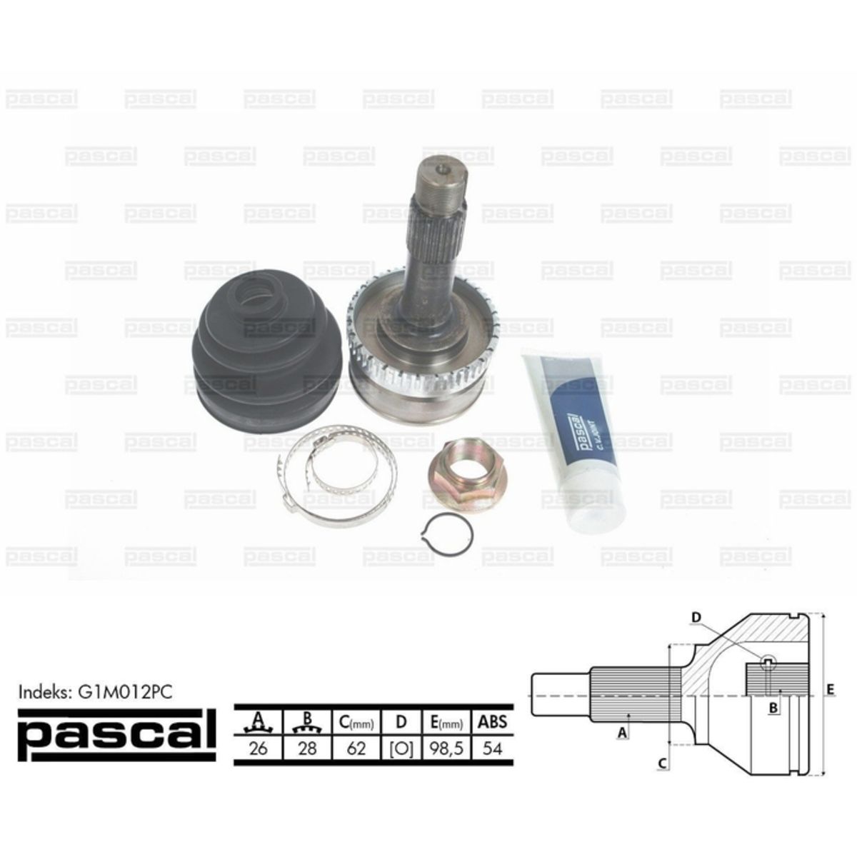 Image of Homokineet reparatie set, aandrijfas