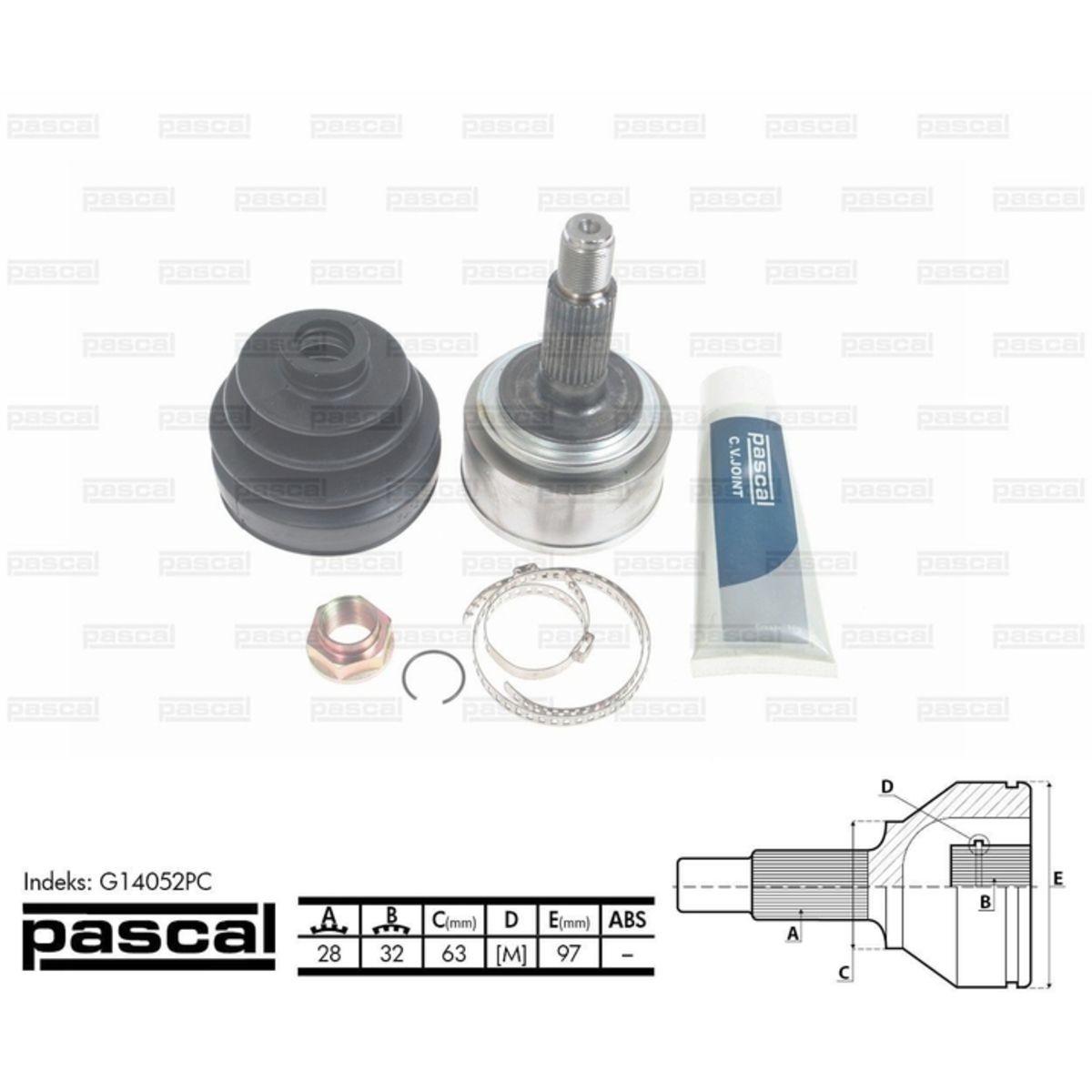 Image of Homokineet reparatie set, aandrijfas
