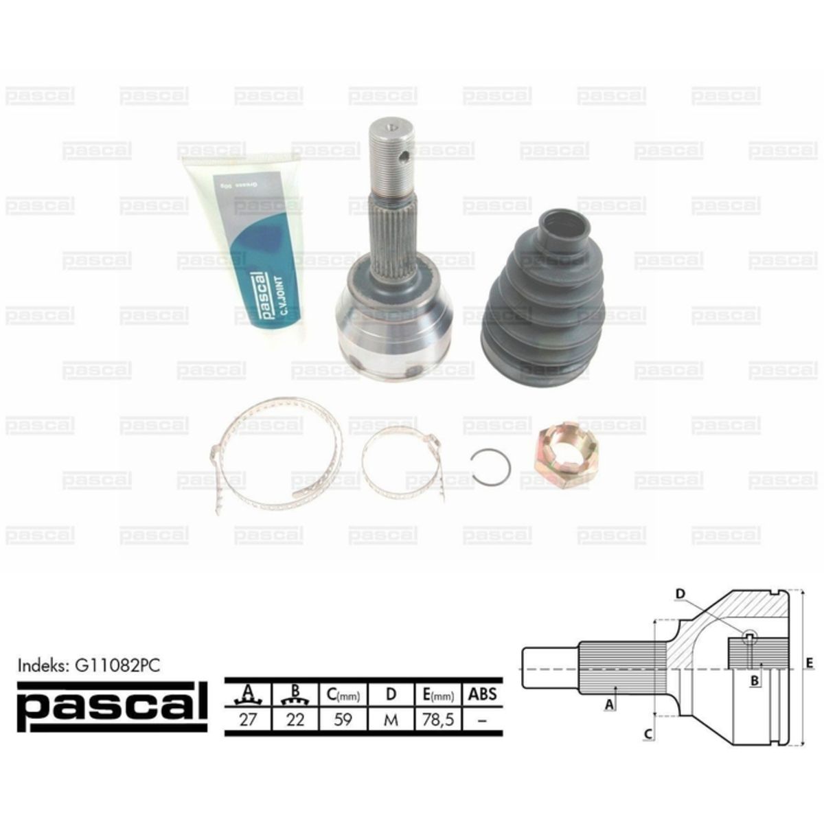 Image of Homokineet reparatie set, aandrijfas