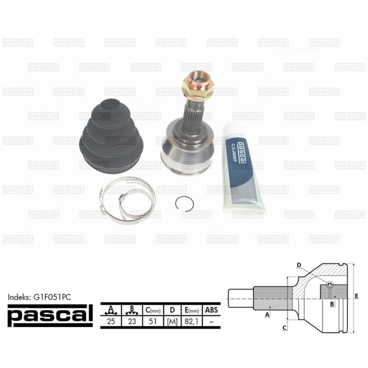 Image of Homokineet reparatie set, aandrijfas