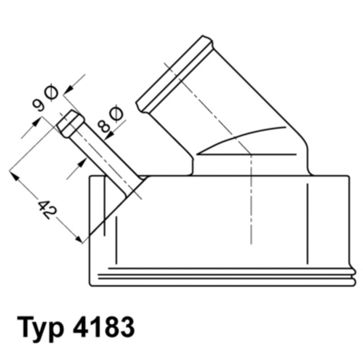Wahler Thermostaat, koelvloeistof  4183.82D