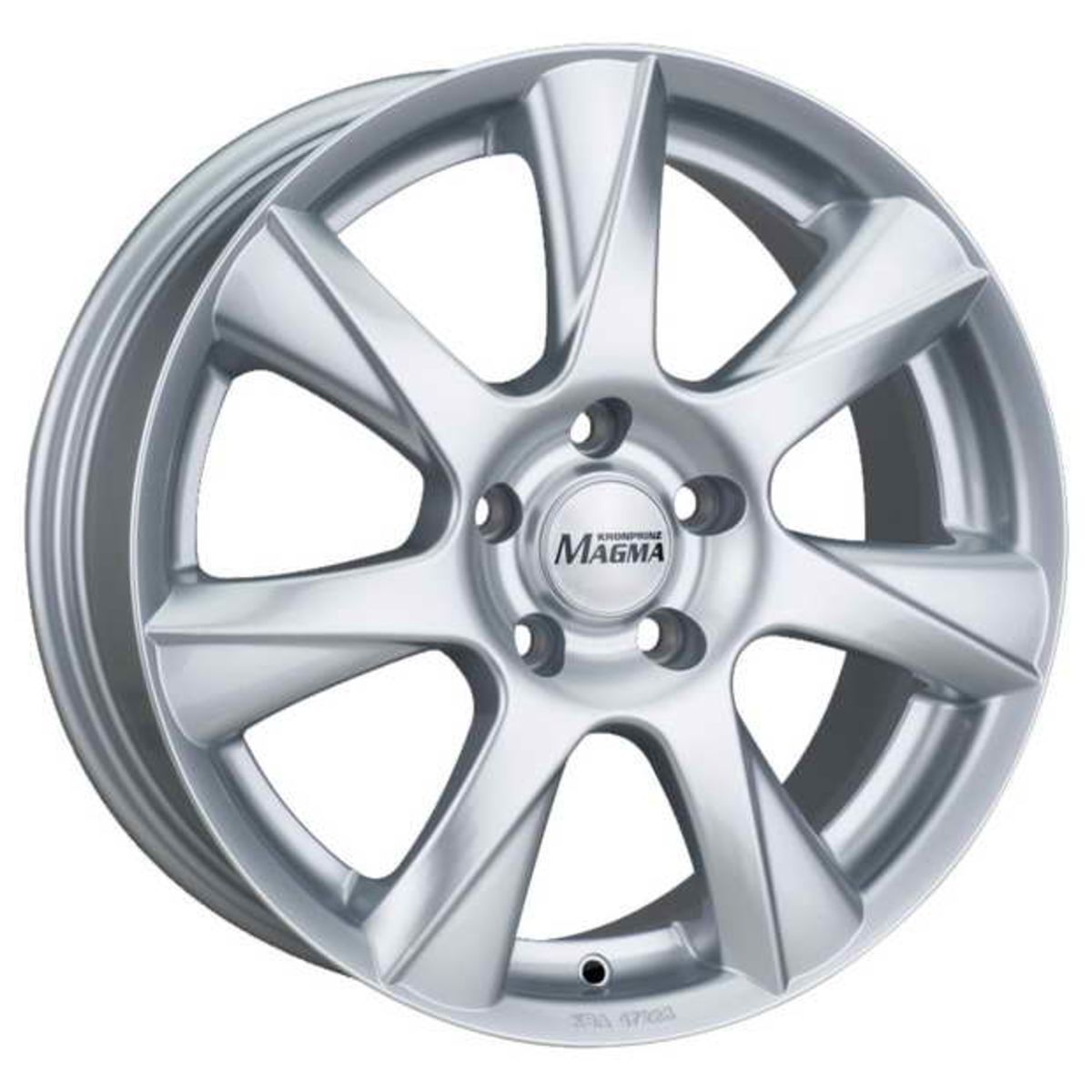 Alufelge 17 zoll MAGMA Celsio 5x105 7J ET38, Farbe Silber