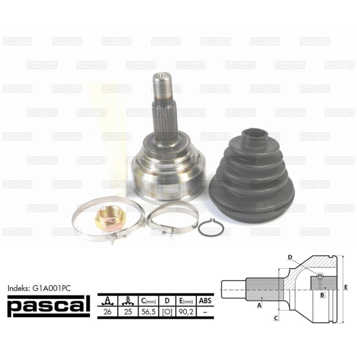 Image of Homokineet reparatie set, aandrijfas