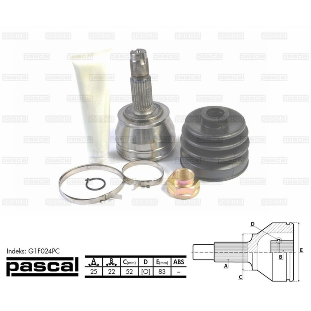 Image of Homokineet reparatie set, aandrijfas