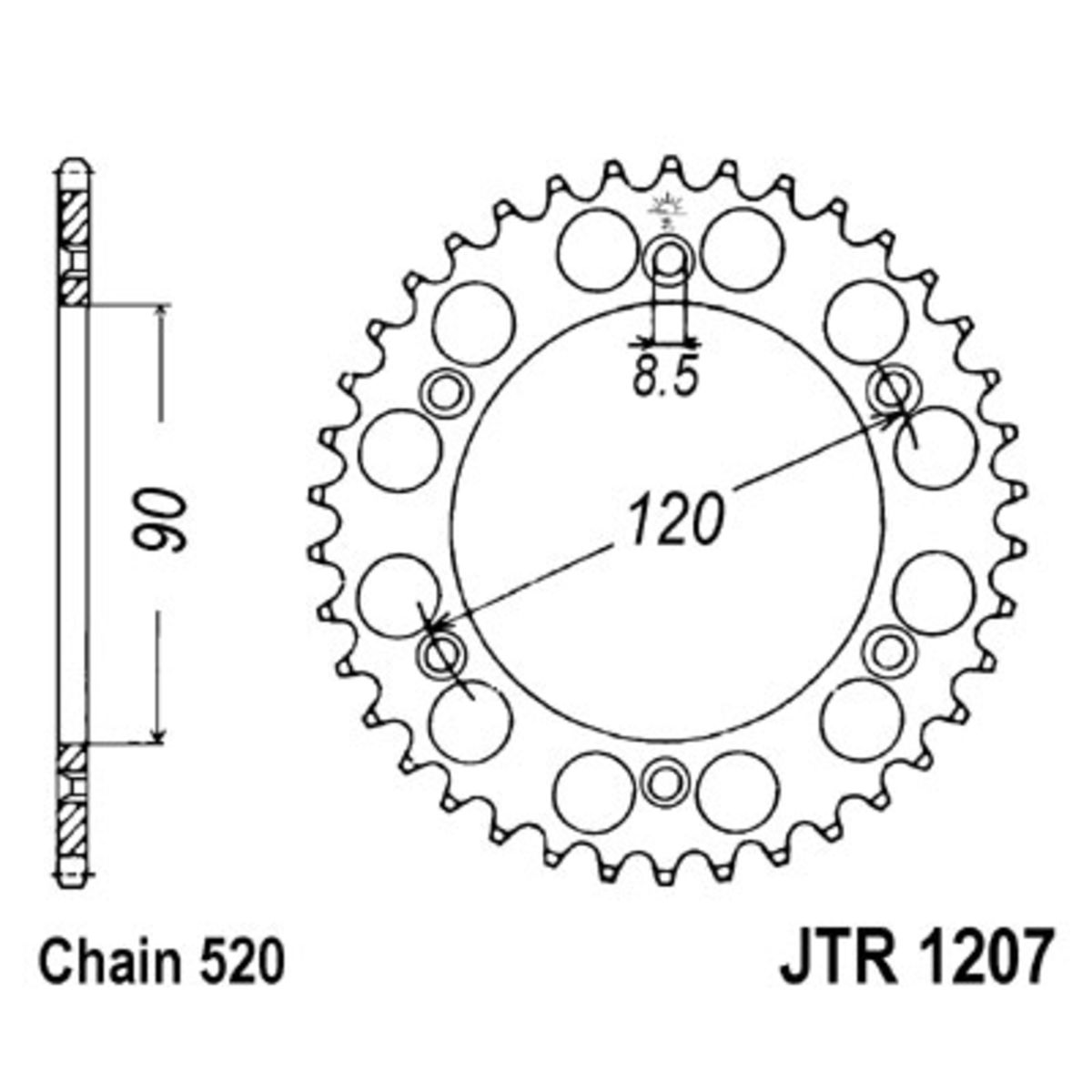 Pignone posteriore JTR 1207,39