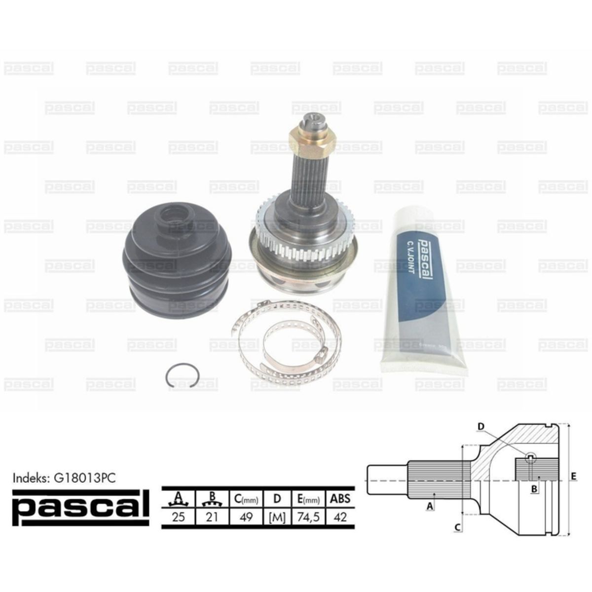 Image of Homokineet reparatie set, aandrijfas