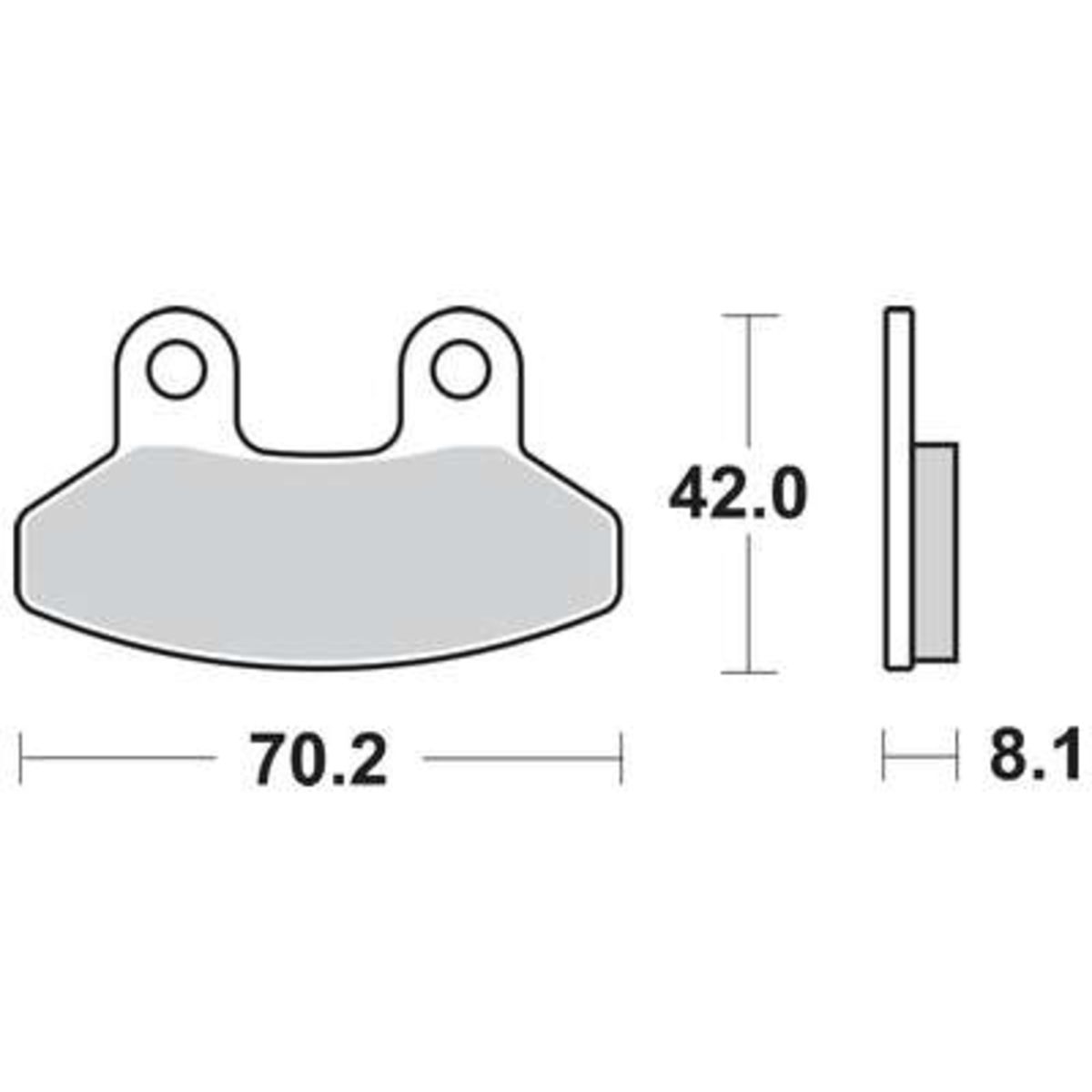 Bremsbelagsatz TRW MCB779