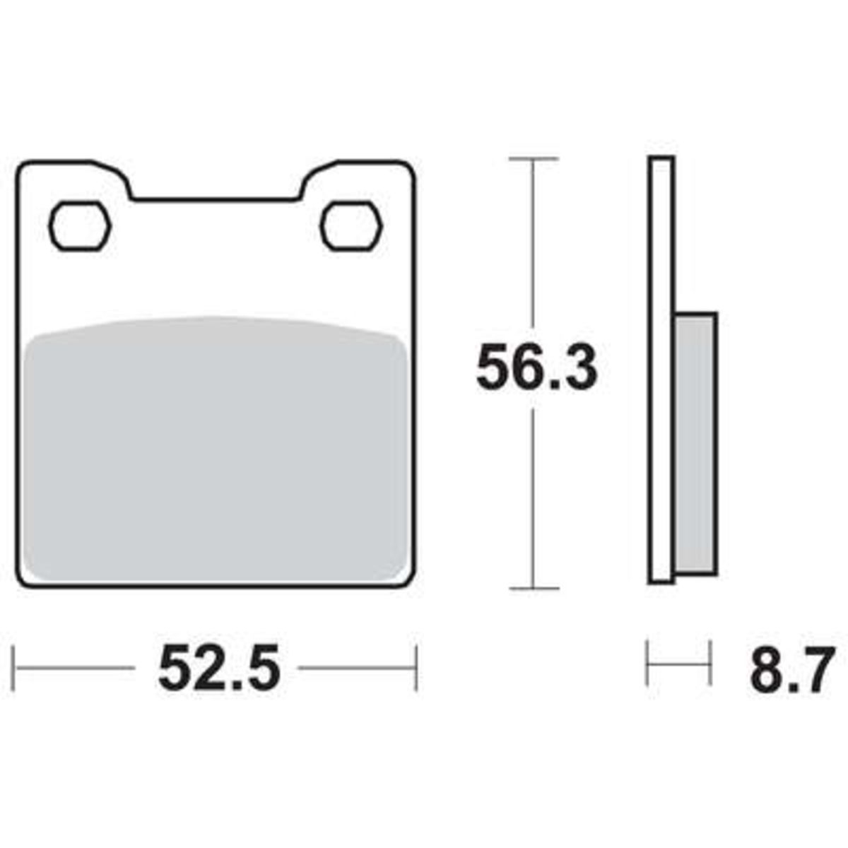 Jeu de plaquettes de frein TRW MCB678SH