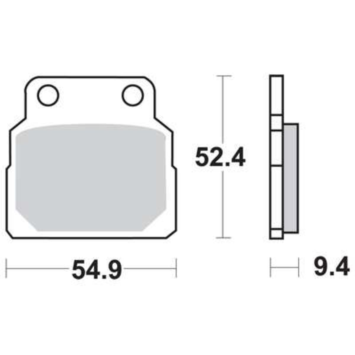Jeu de plaquettes de frein TRW MCB570
