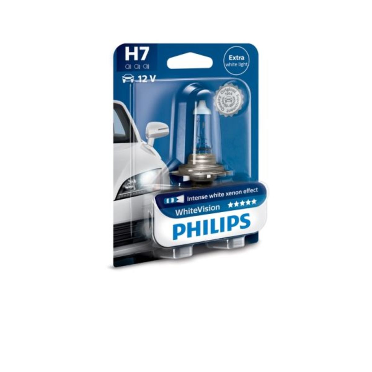 Ampoule halogène PHILIPS H7 WhiteVision 12V, 55W