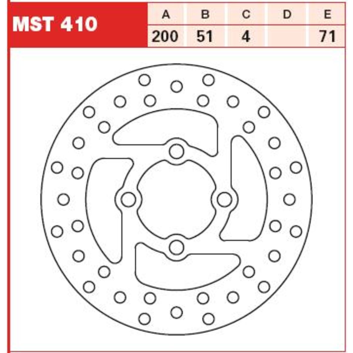Bremsscheibe TRW MST410, 1 Stück